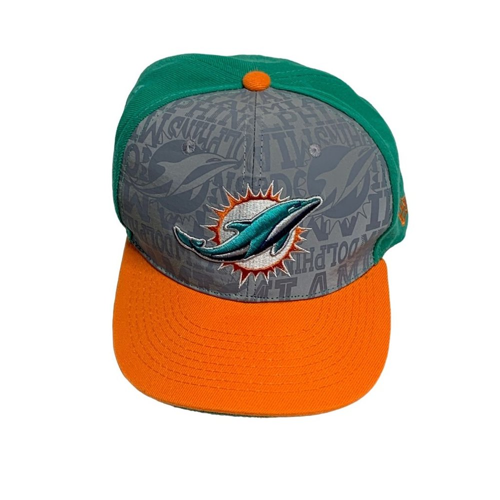 Miami Dolphins New Era NFL Vintage Collection Splash Logo Snapback Hat